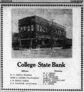 1923 Dec 16_College State Bank